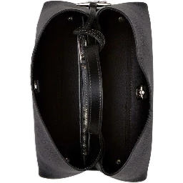 Handbag T Timeless with Embossed Logo and Black Leather Pendant for Women