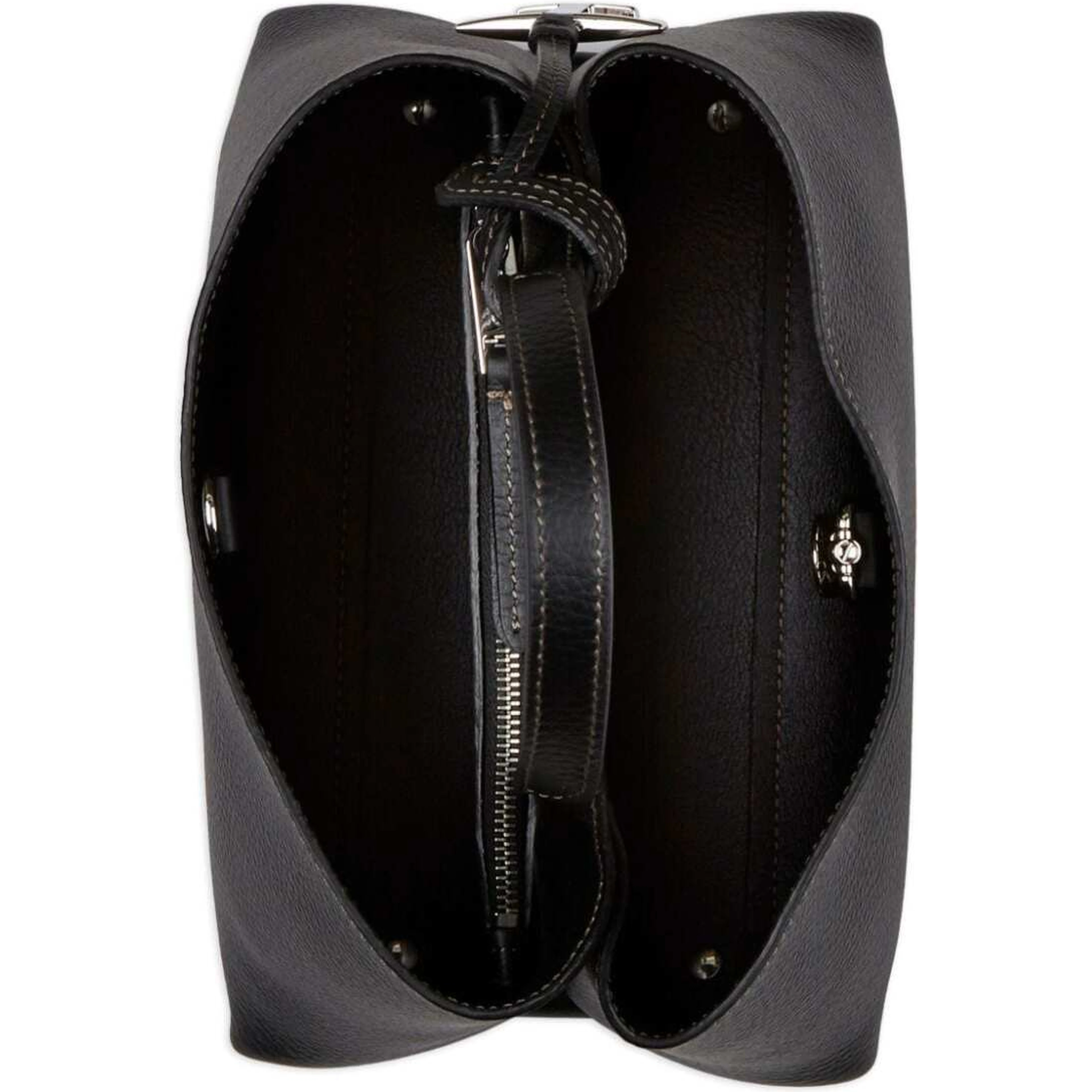 Handbag T Timeless with Embossed Logo and Black Leather Pendant for Women