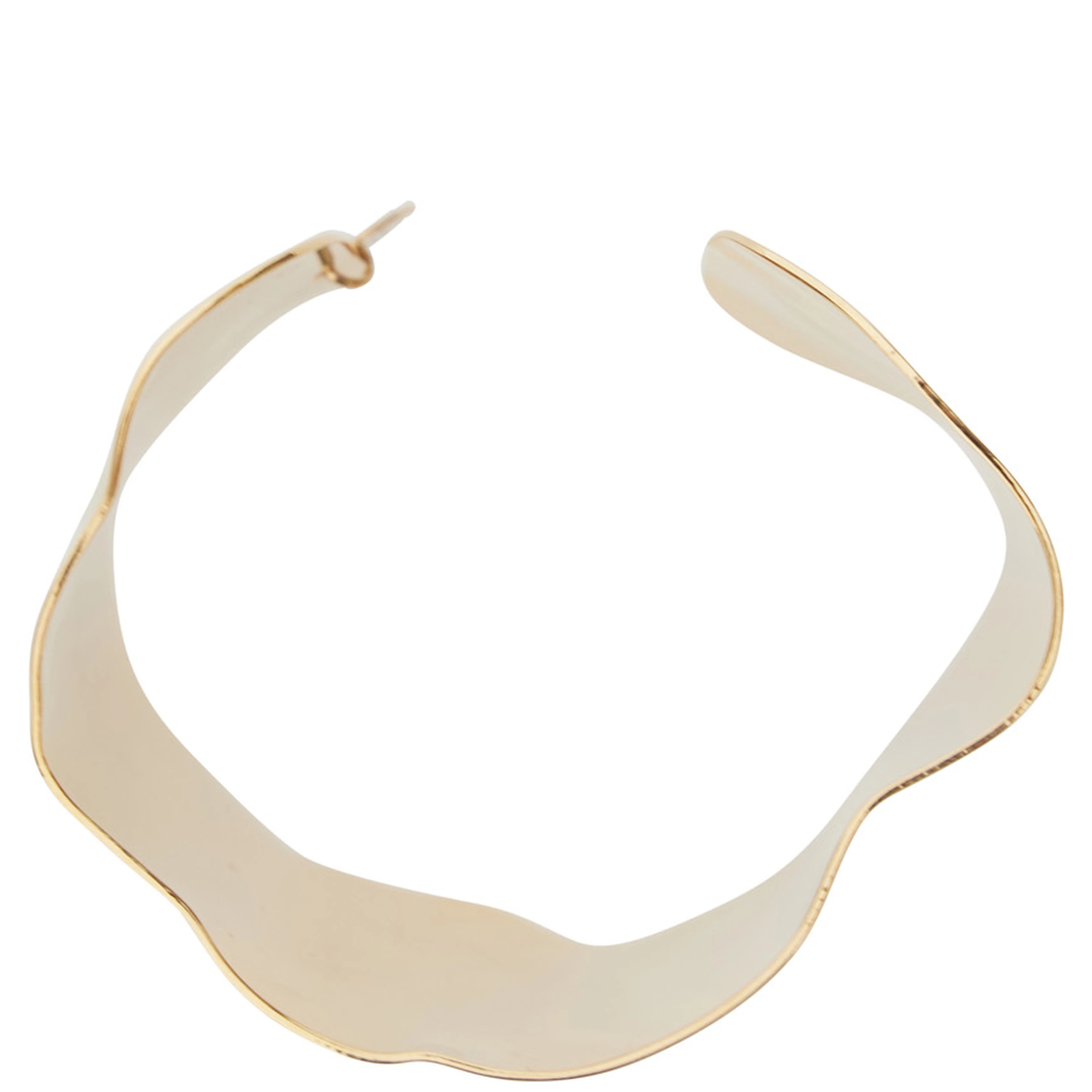 TINA gold-colored Bracelet with asymmetrical design in bronze for women
