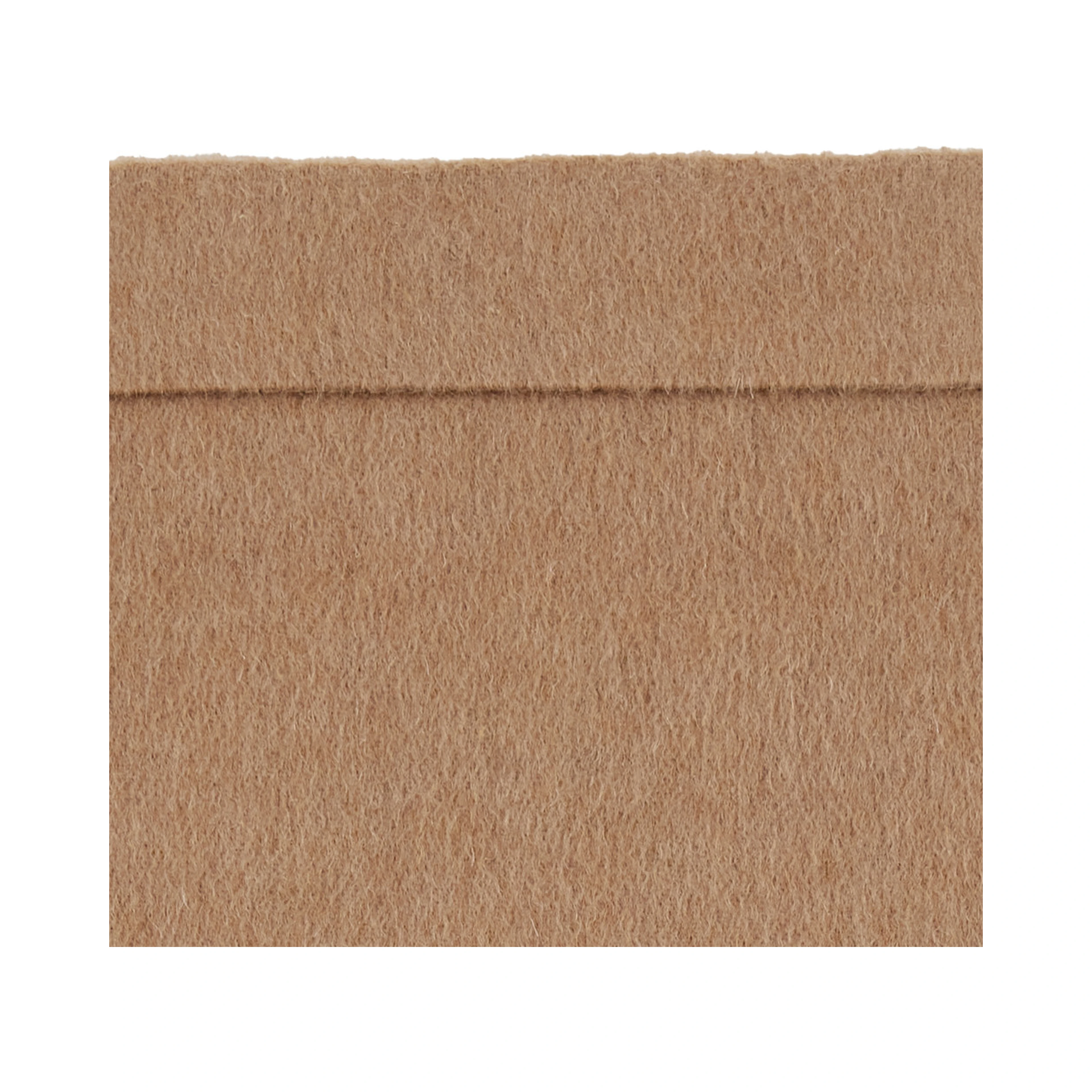 beige Skirt with slit and back closure in wool for women