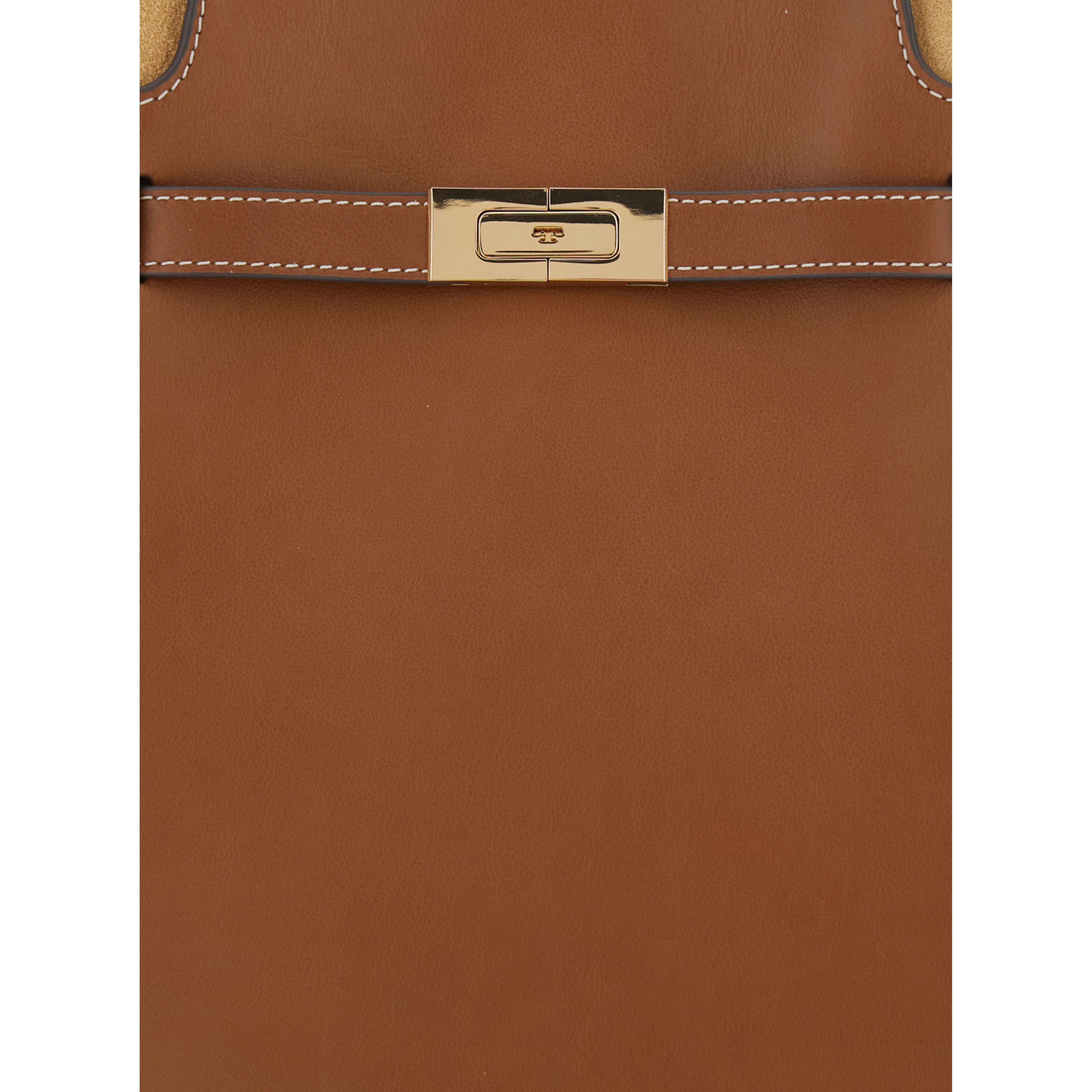 Lee Radziwill Brown Shoulder bag with Buckle Closure in Leather for Women
