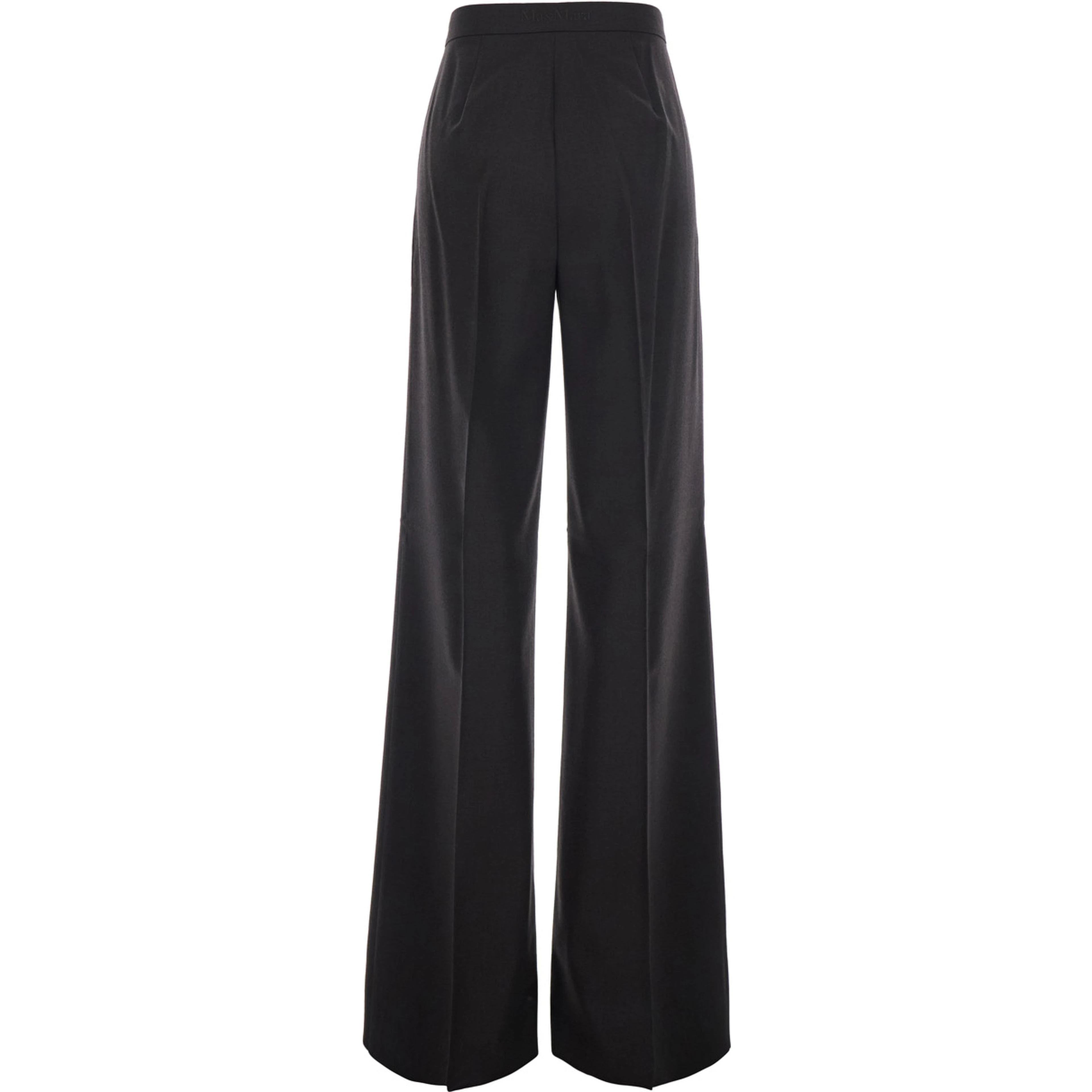 Extra Brown Trousera with Side Pockets in Stretch Wool for Women