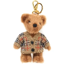 Keychain Thomas with Beige Leather Details for Women