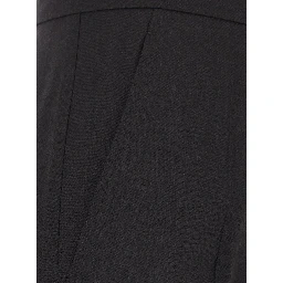 Extra Brown Trousera with Side Pockets in Stretch Wool for Women