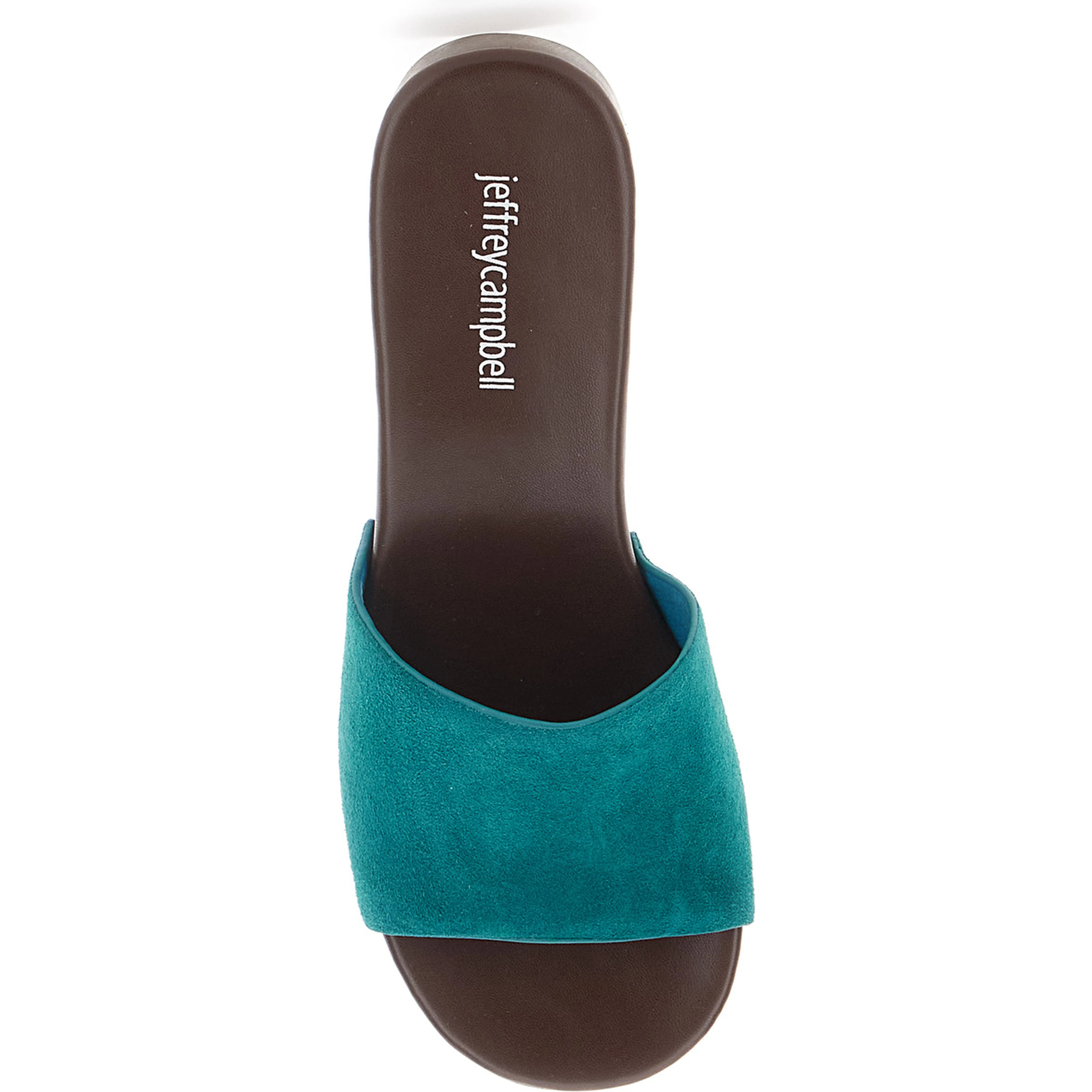 CAMBRIE Blue Sandals with Turquoise Leather Straps for Women