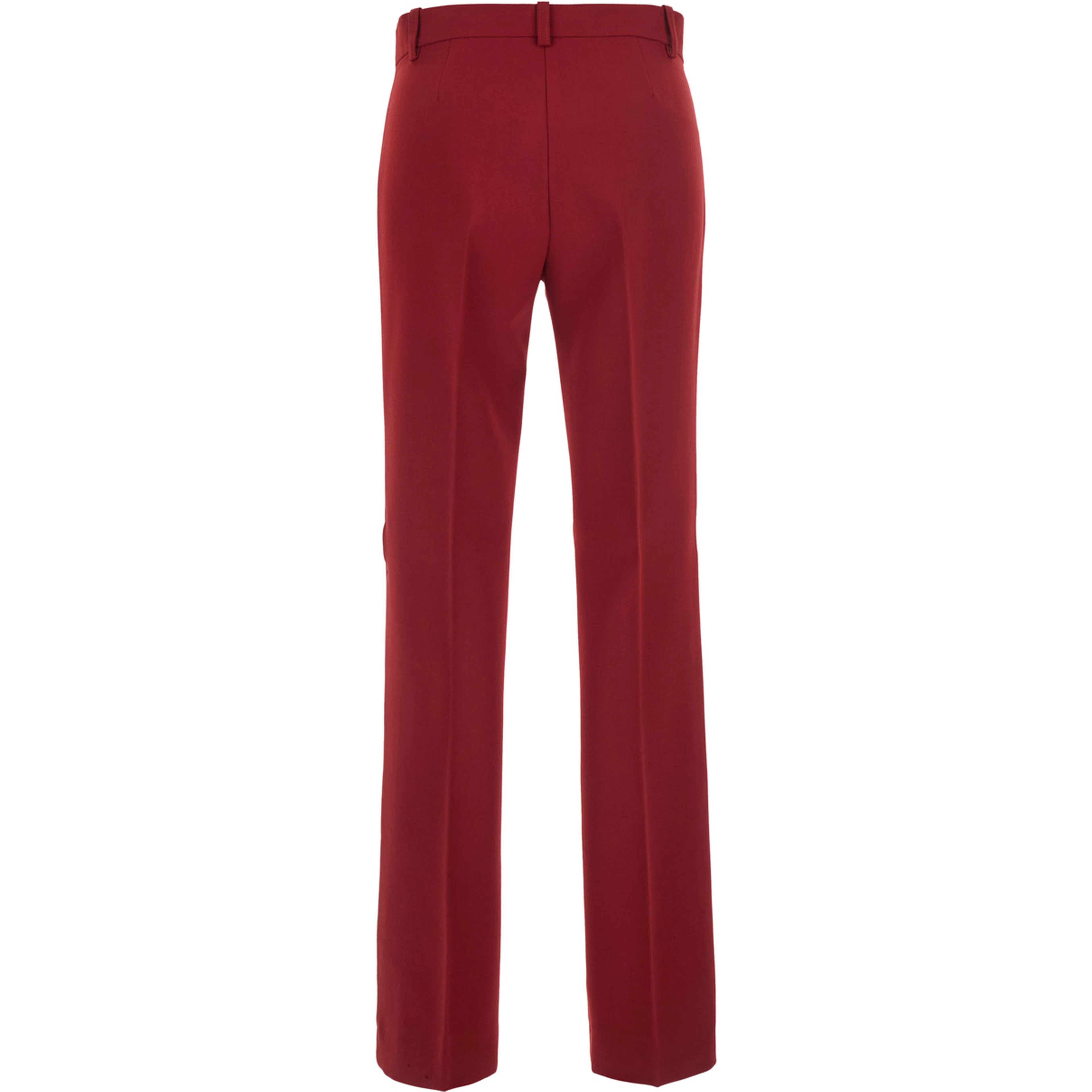 Protea red Pants with belt loops in fabric for women