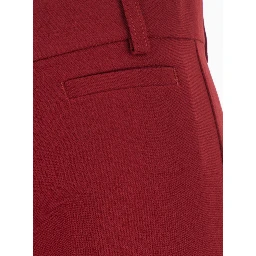 Protea red Pants with belt loops in fabric for women