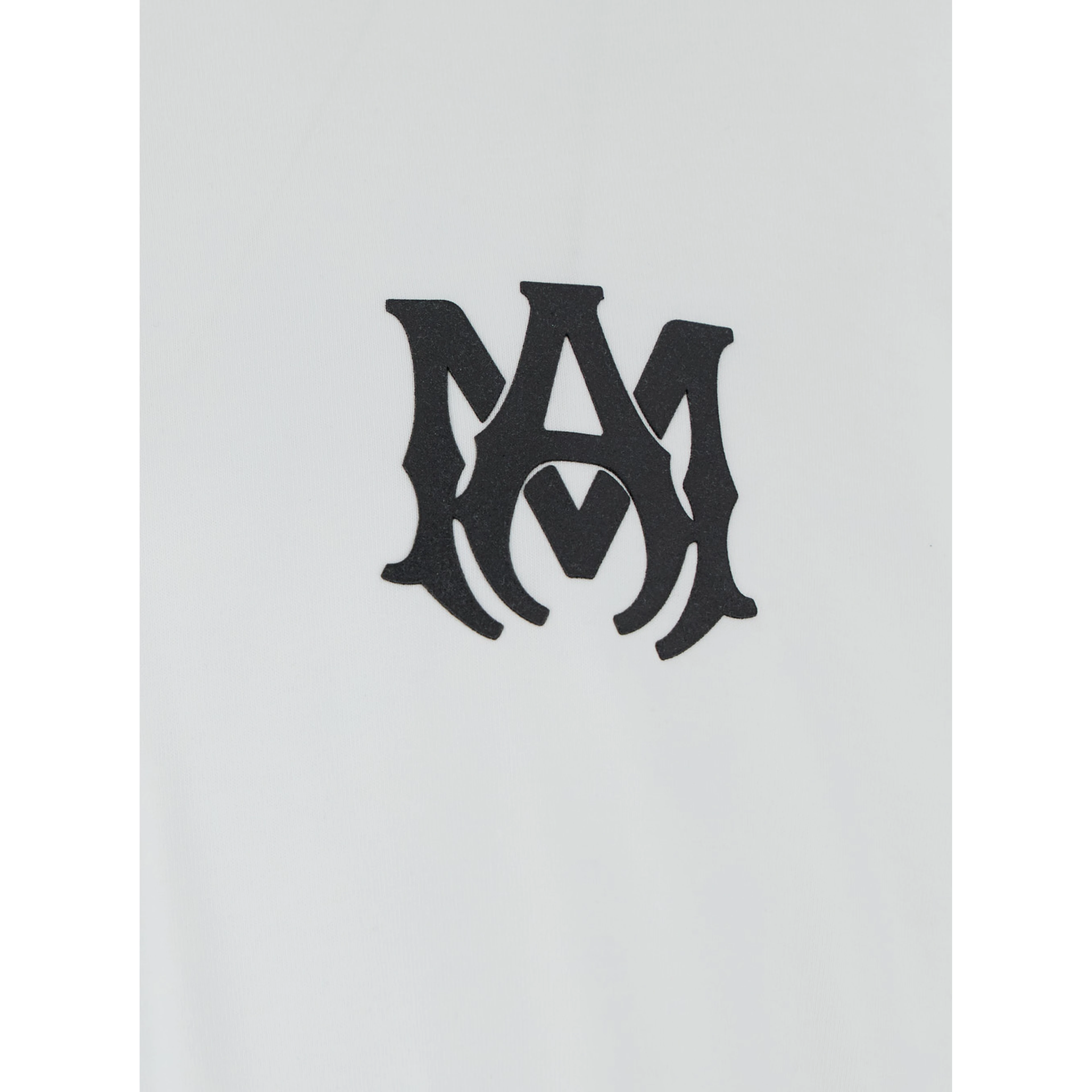 Oversized T-Shirt with Contrast Logo Print in White Cotton for Men