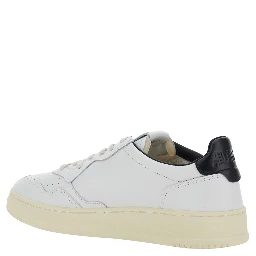 Low Sneakers Medalist Low with Logo Patch and Writing in White Leather for Men