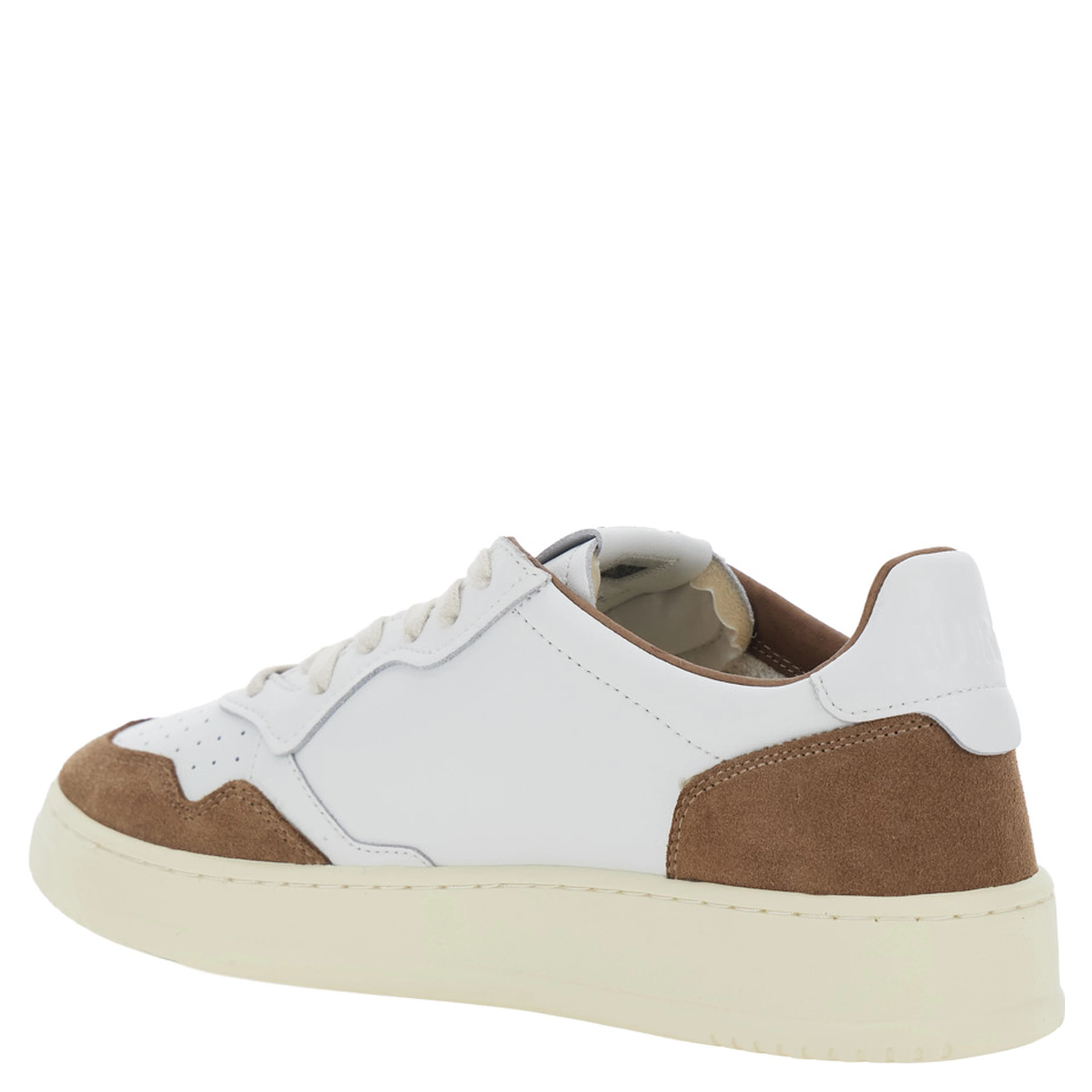 Medalist Brown Low Top Sneakers with Logo Patch on the Tongue in Suede for Men