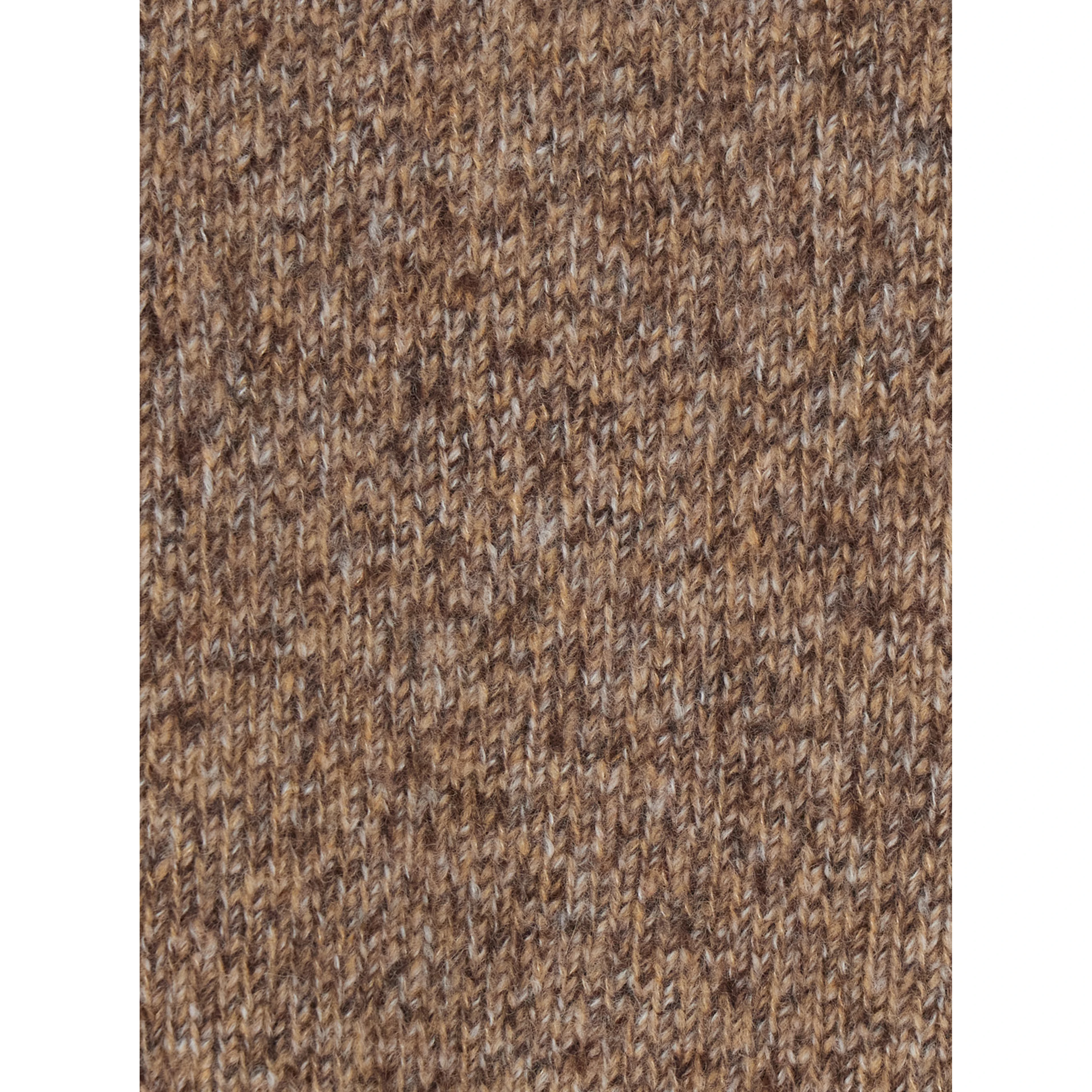 Sweater MARLED RELAXED FIT CREW NECK with round neck and long sleeves in cashmere brown unisex