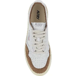 Medalist Brown Low Top Sneakers with Logo Patch on the Tongue in Suede for Men