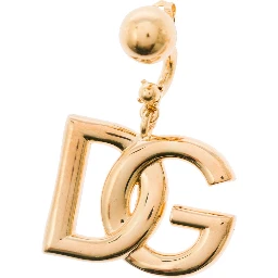 Gold Color DG Logo Drop Earrings for Women