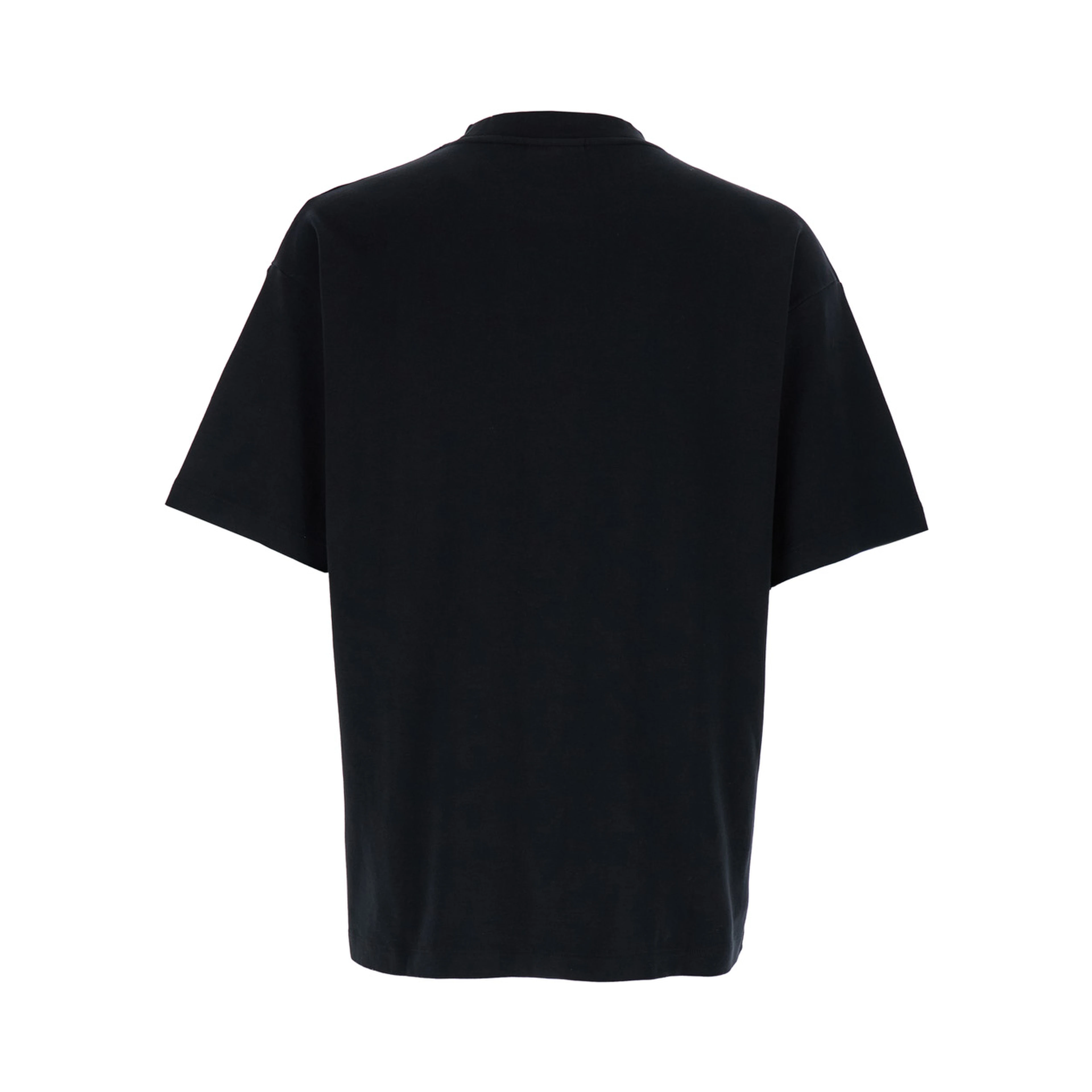 T-Shirt Le T-Shirt Slogan Classique with Slogan Print on the Front in Black Cotton for Men
