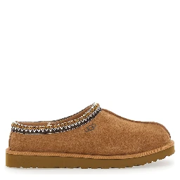 Mules Tasman with Braided Edge in Brown Suede for Men