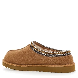 Mules Tasman with Braided Edge in Brown Suede for Men