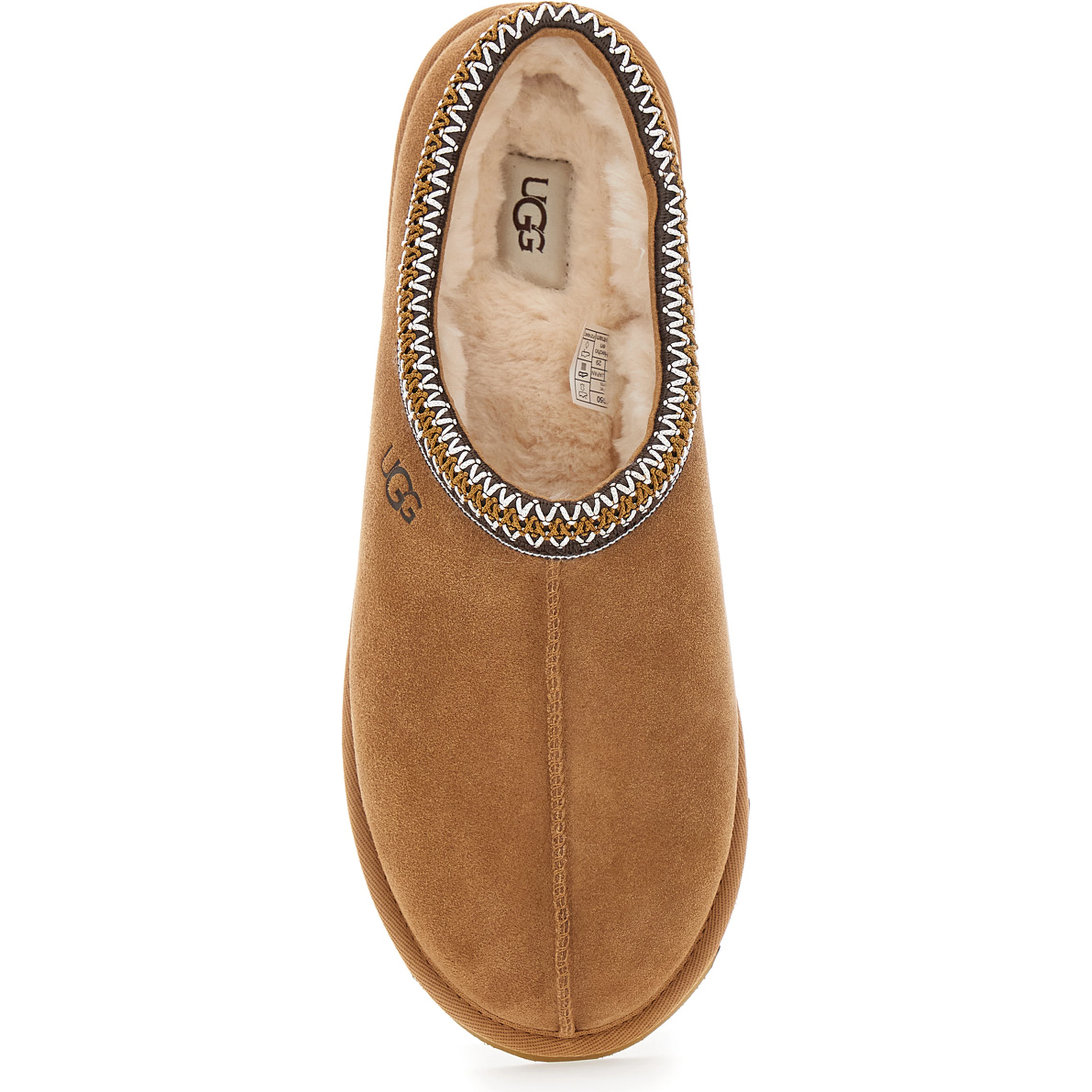 Mules Tasman with Braided Edge in Brown Suede for Men