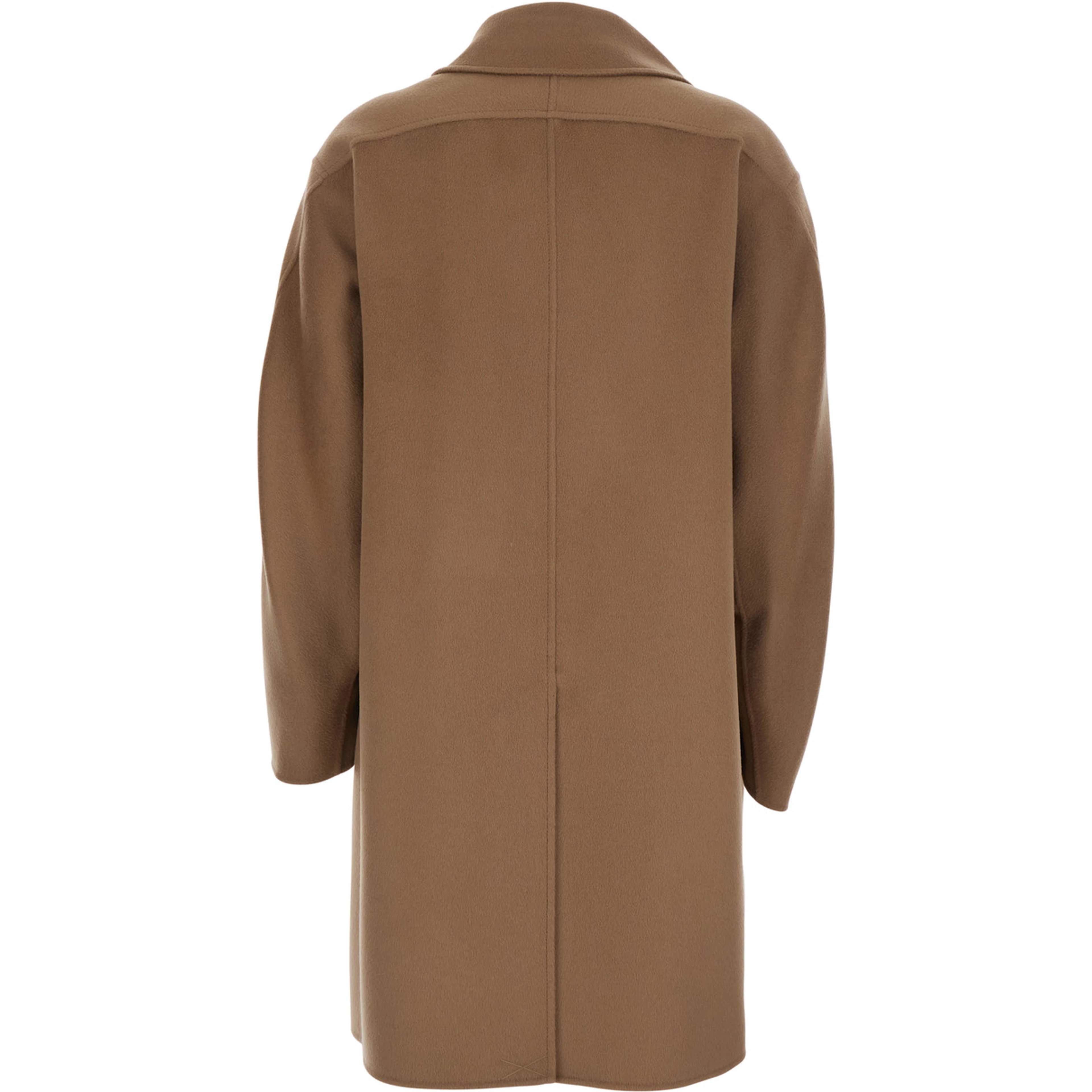 GIOIA Coat with collar and long sleeves in Tech Fabric beige women