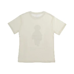 beige T-shirt with Polo Bear print on the front in cotton for Boy