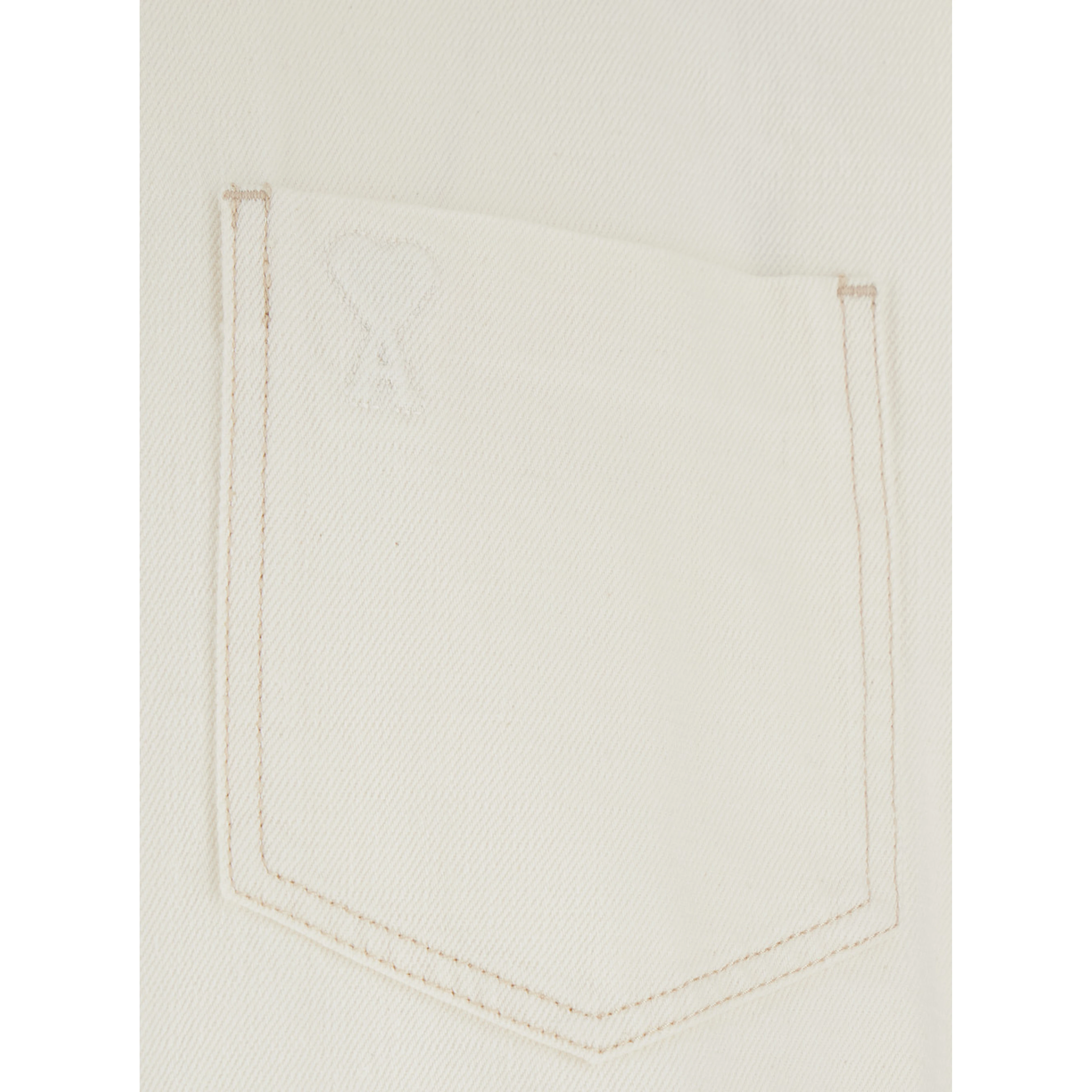 White Shirt with classic collar and tone-on-tone ADC embroidery on the front in cotton for men