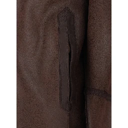 Brown Fur Jacket with Reversible design in Eco-fur for Women