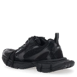 3XL Black Sneaker with Logo on the Toe in Tech Fabric for Men