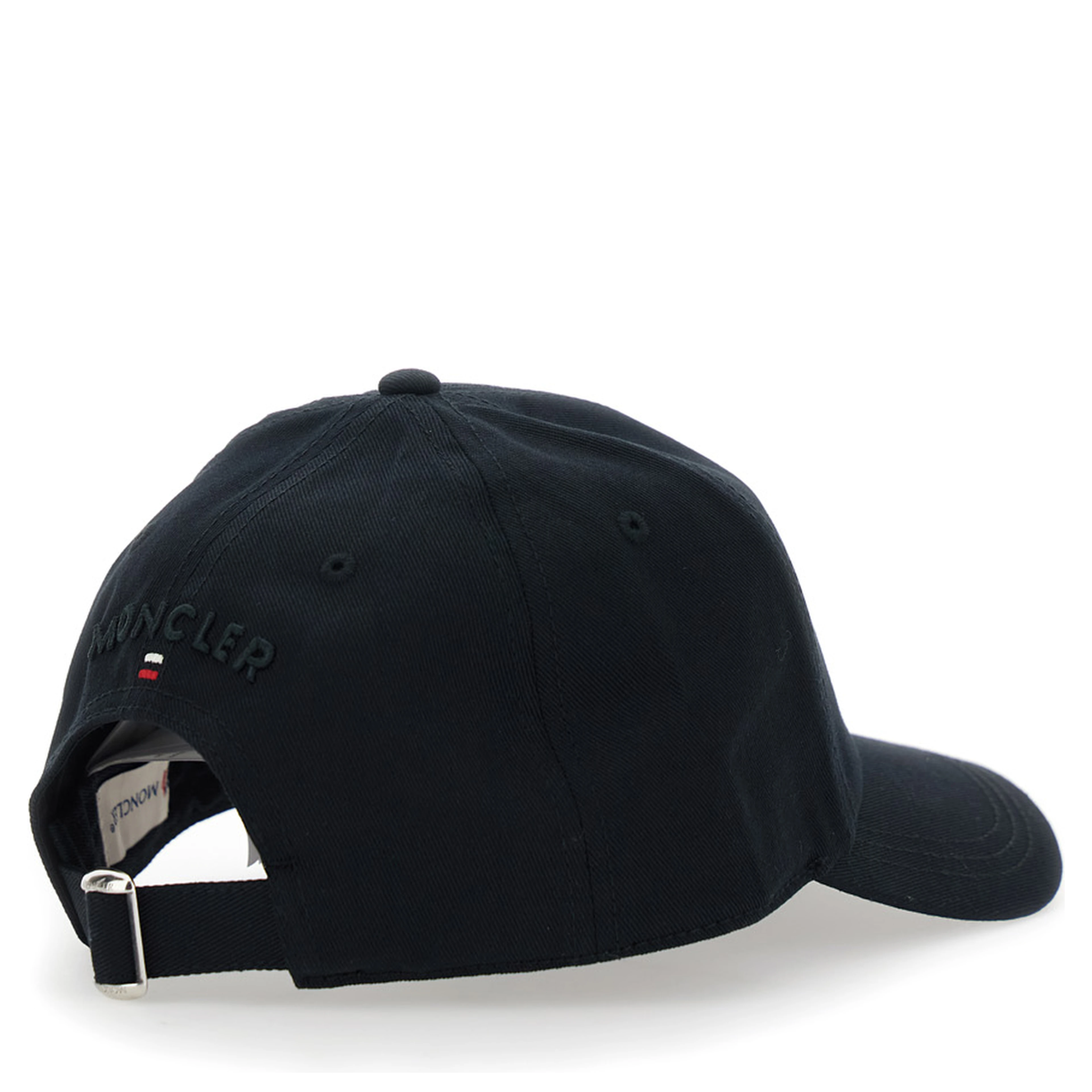 Blue Baseball Cap with Logo Patch on the Front and Back in Cotton for Men