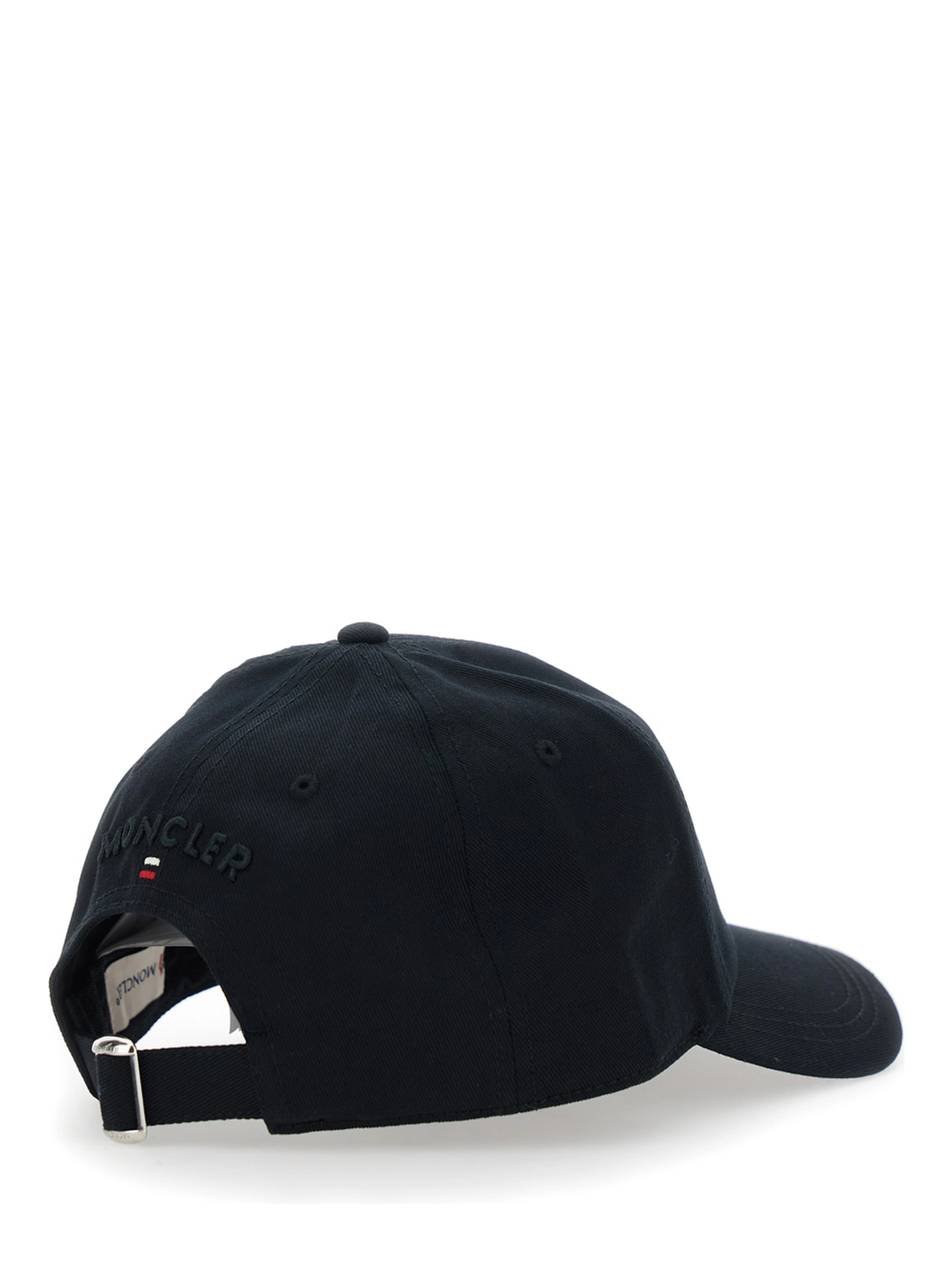 Blue Baseball Cap with Logo Patch on the Front and Back in Cotton for Men