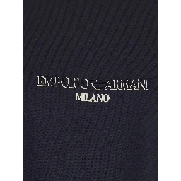 blue T-shirt with Logo lettering on the front in cotton for men