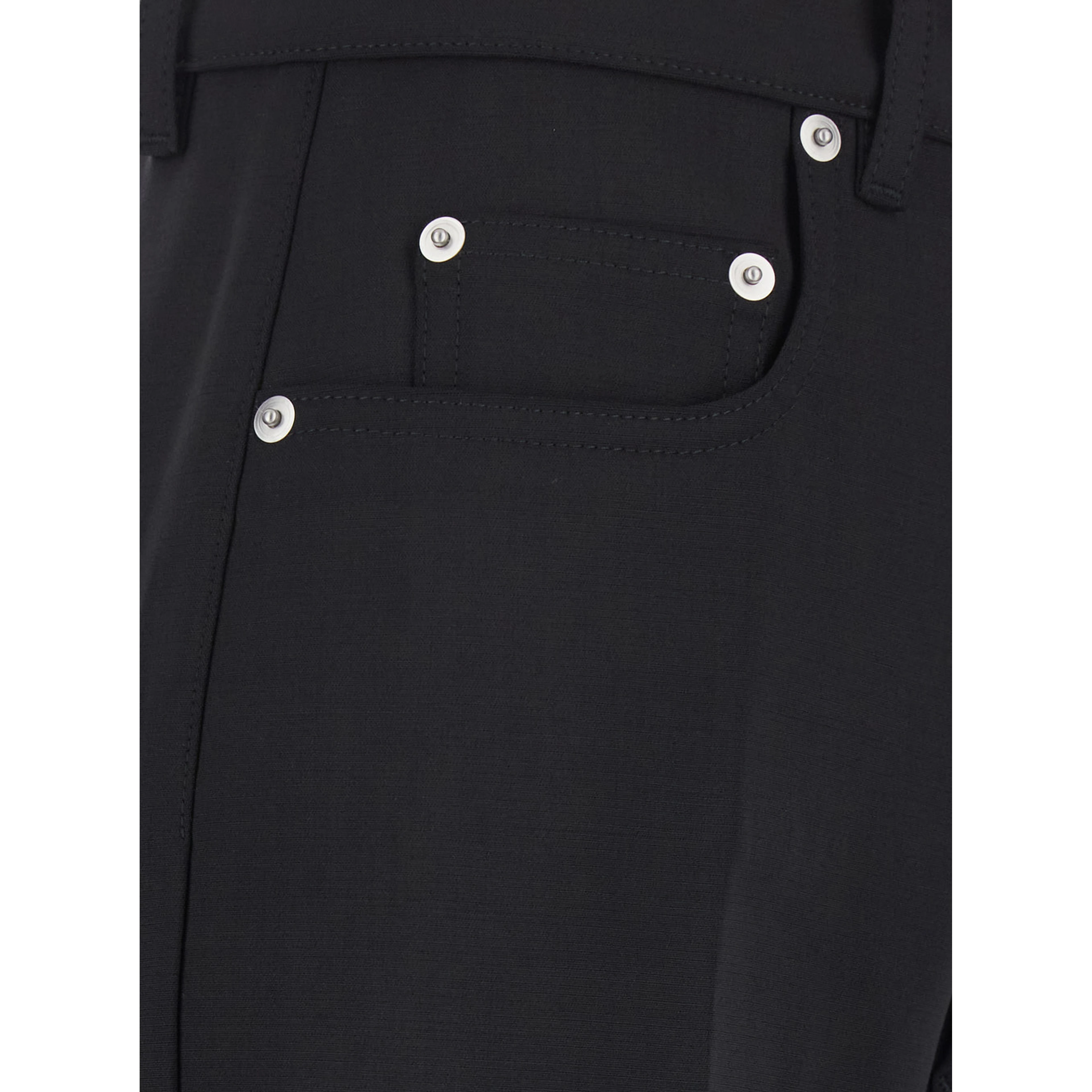 Bolan Bootcut Black Wide Leg Pants in Cotton for Women