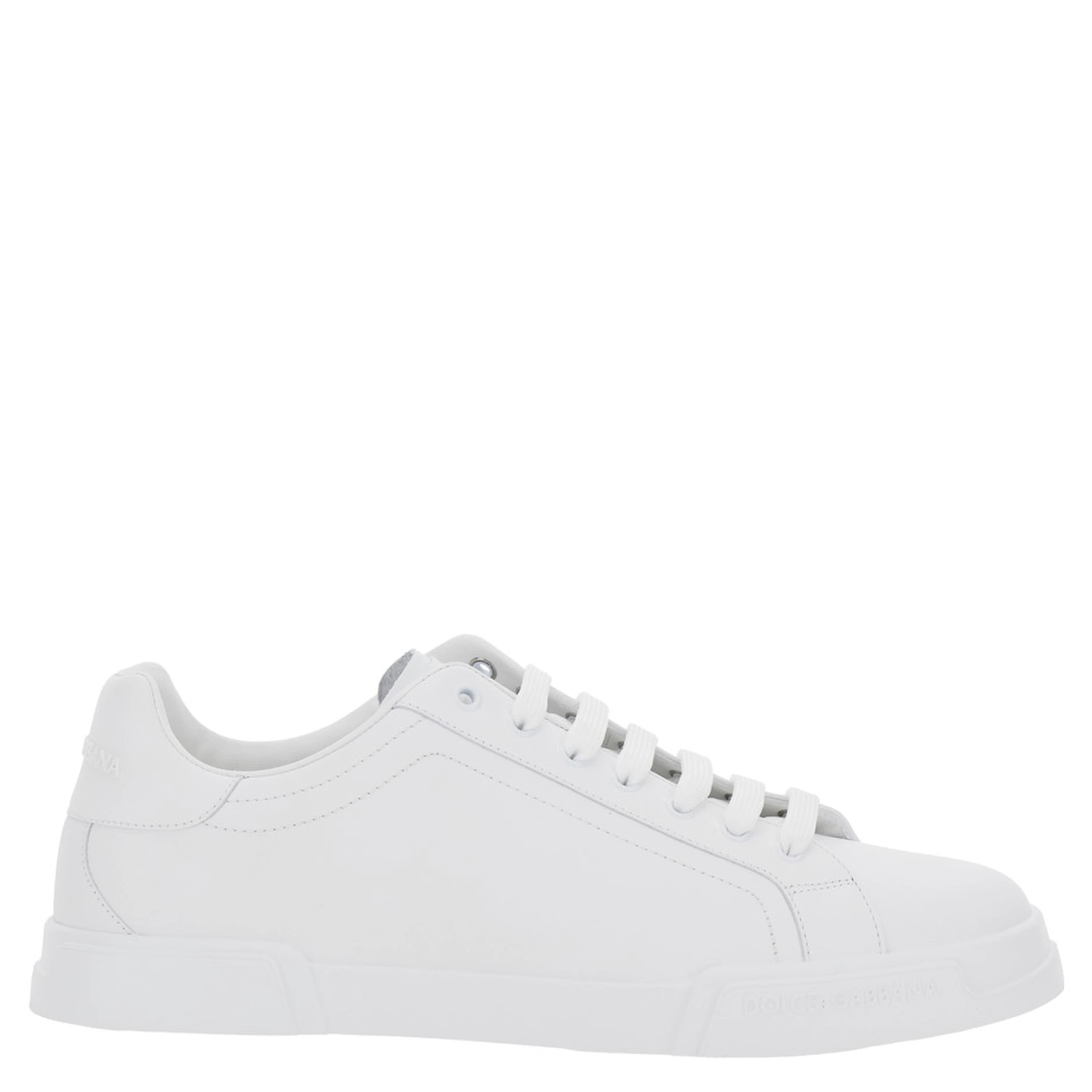 Sneaker Portofino Light with Logo Patch on the Tongue and Tone-on-Tone Lettering Logo on the Heel in White Leather Men
