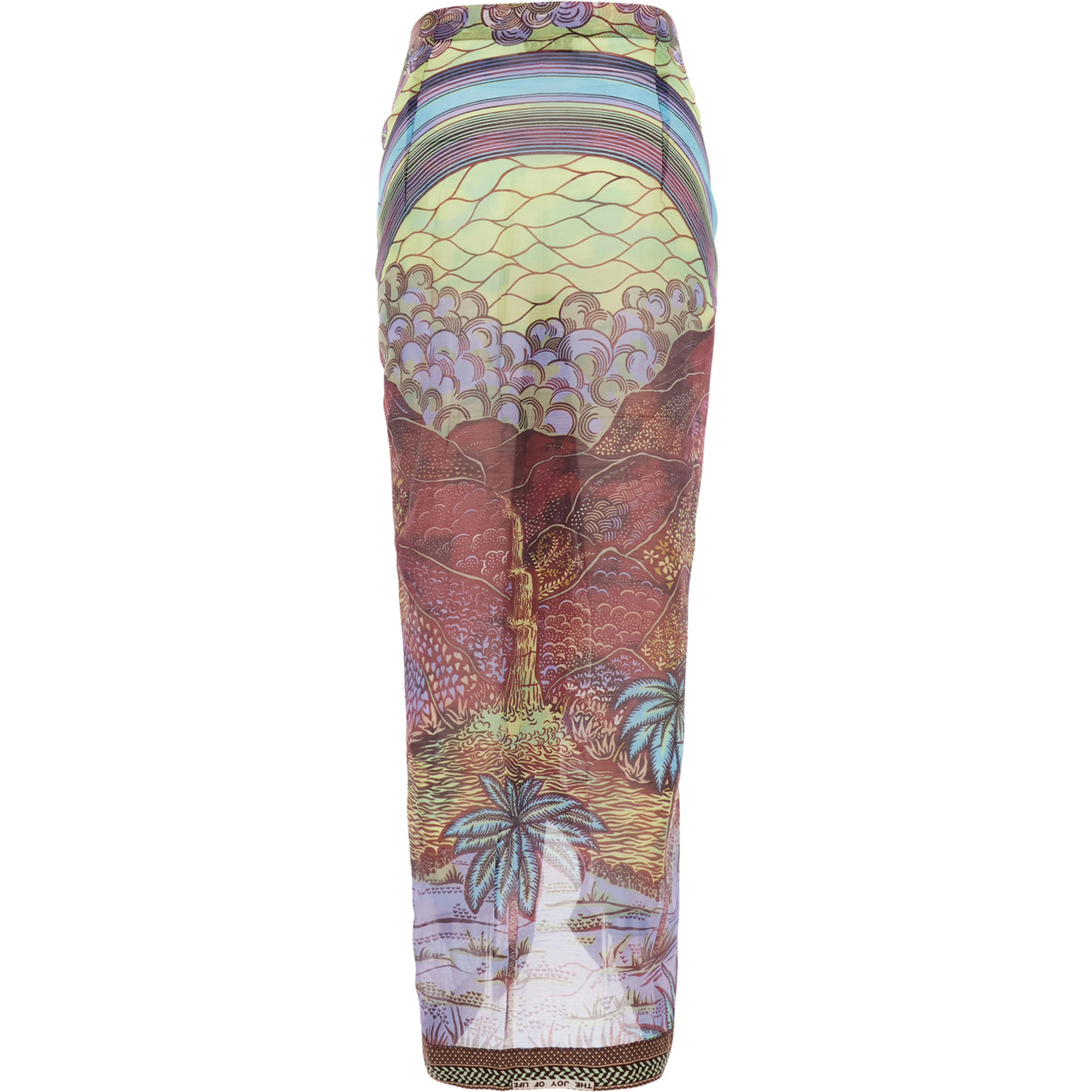 Lido Skirt with multicolored print and Tech Fabric, multicolor, woman