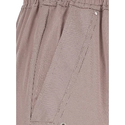Belas Pink Cargo Pants with elasticated waistband and drawstring and cargo pockets in Blend viscose for women