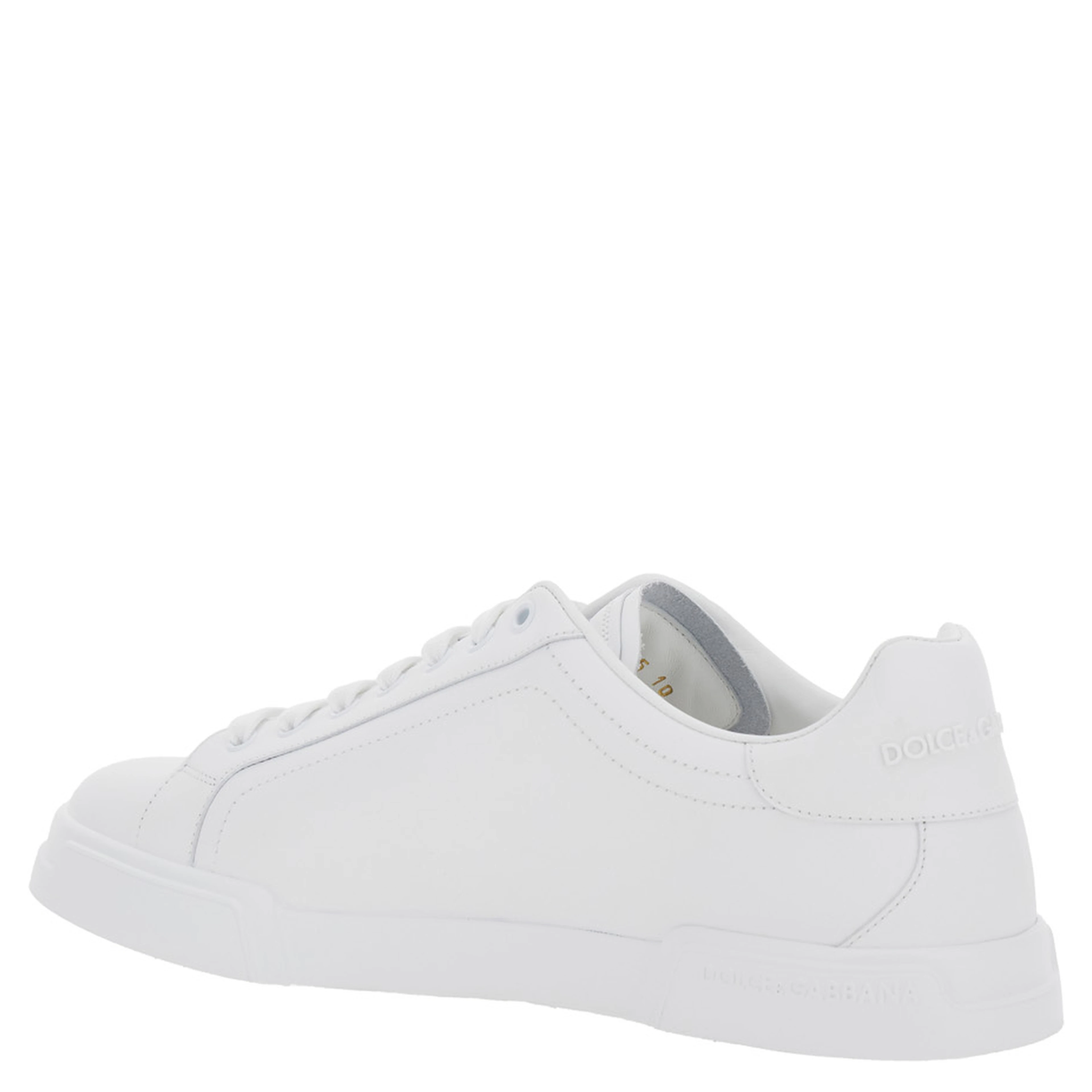 Sneaker Portofino Light with Logo Patch on the Tongue and Tone-on-Tone Lettering Logo on the Heel in White Leather Men