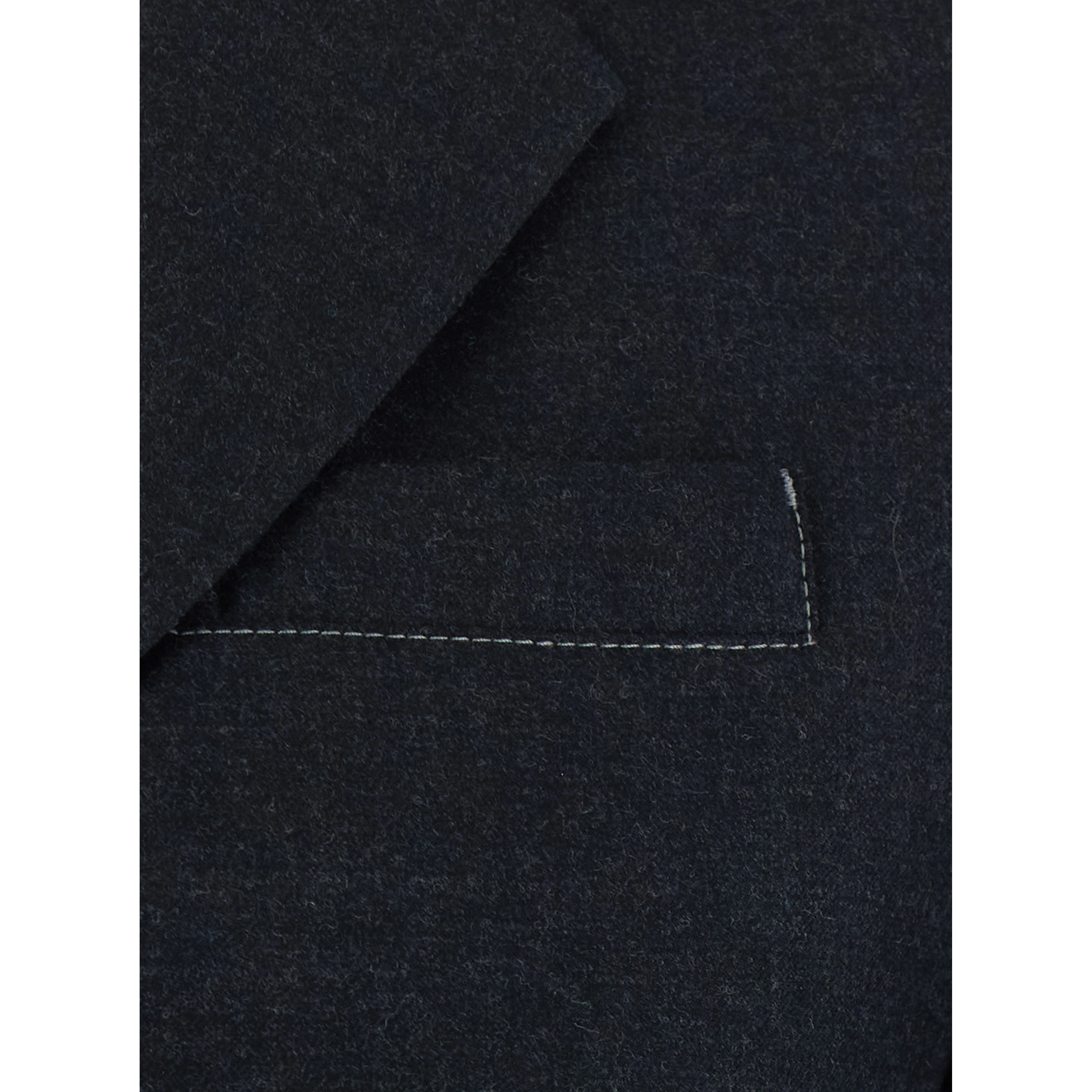 Farrah Grey Single-breasted Jacket with Notched revers in wool blend for women