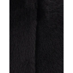 brown Shearling jacket with hood and hidden front closure in shearling for women