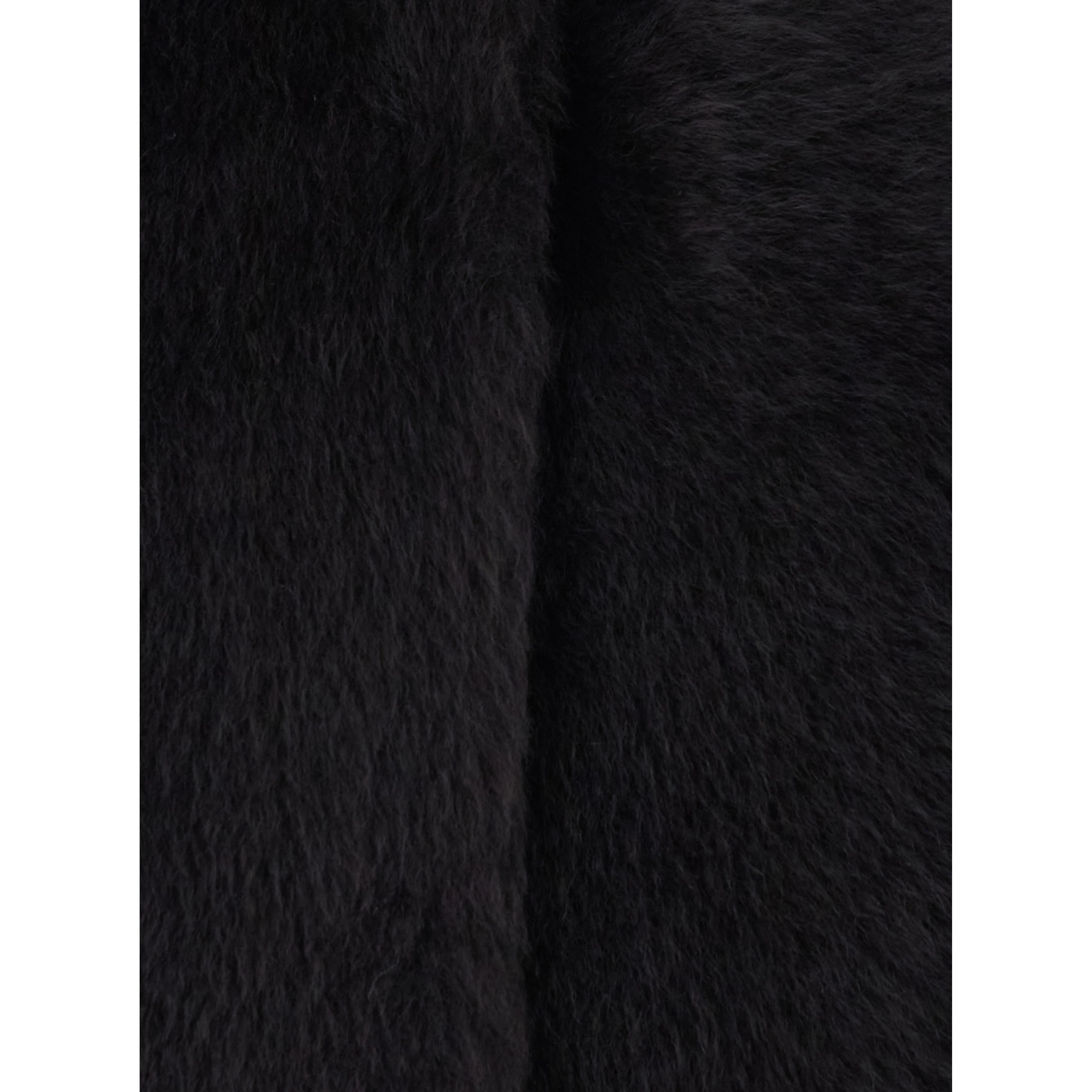 brown Shearling jacket with hood and hidden front closure in shearling for women