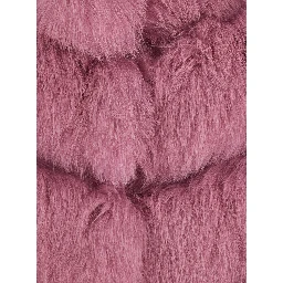 Purple Fur Gilet with High Collar and Sleeveless Design in fur for Women