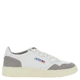 Medalist Grey Sneaker Low Top with Logo Patch on the Tongue and Details in Suede Man