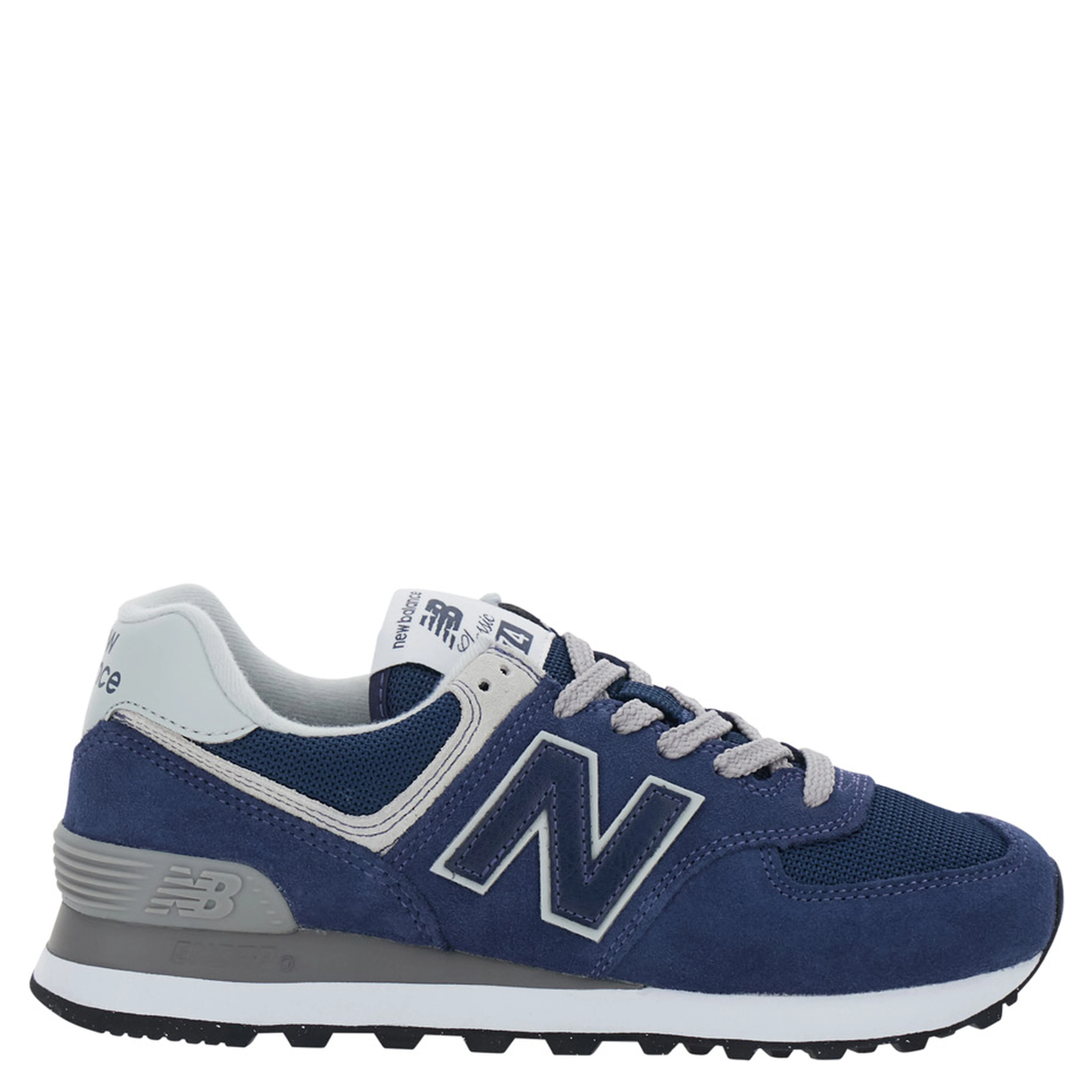 Blue Low Top Sneakers with Logo Patch on the Tongue and Maxi Logo Patch on the Side in Leather and Fabric for Women