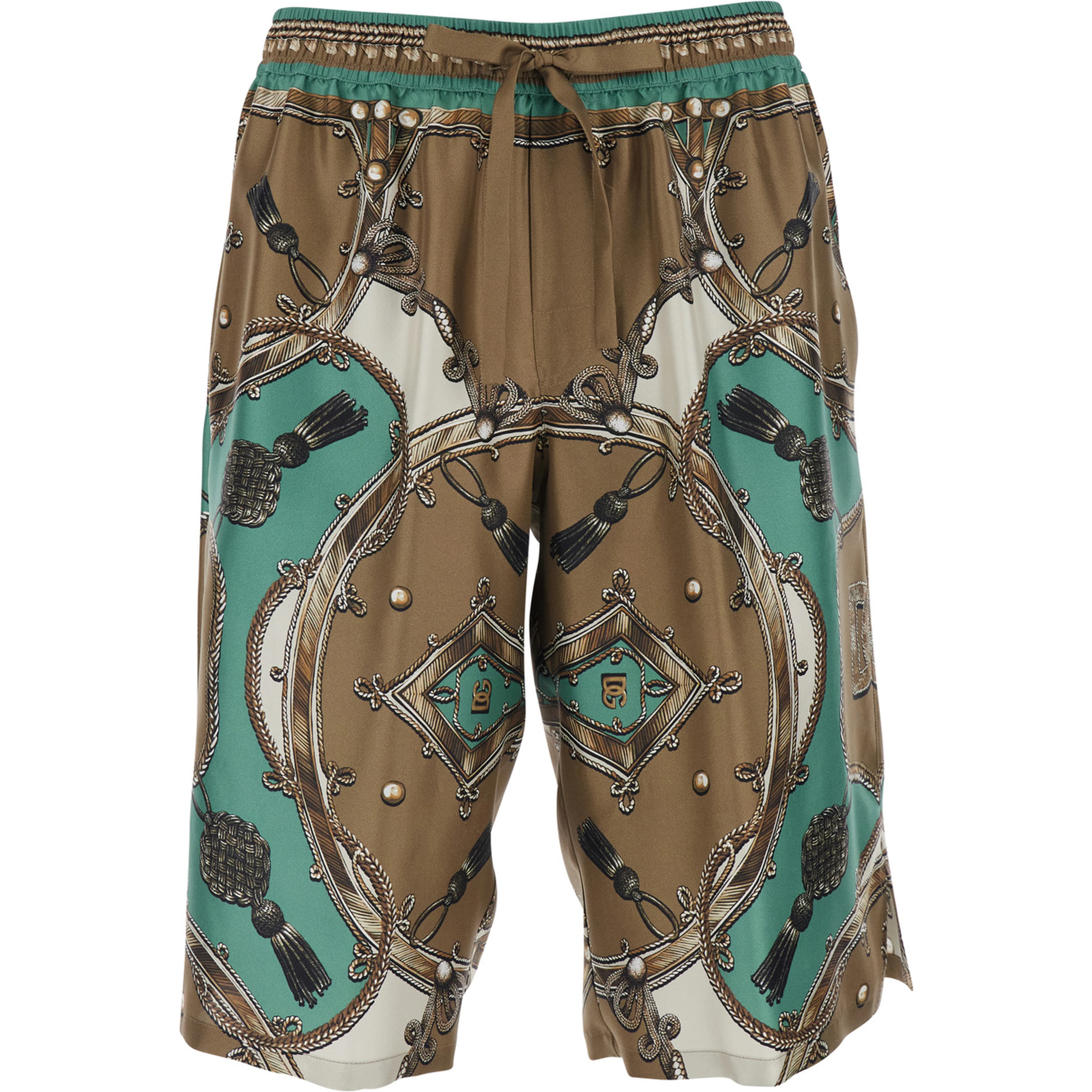 multicolor Bermuda Vanity with all-over print in Silk for men