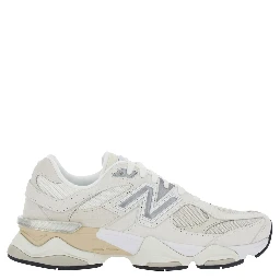 9060 White Sneaker with Logo on the Side and Chunky Sole in Unisex