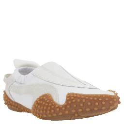 MOSTRO MOOVE - White Sneakers with Colorful Details - Leather - Men