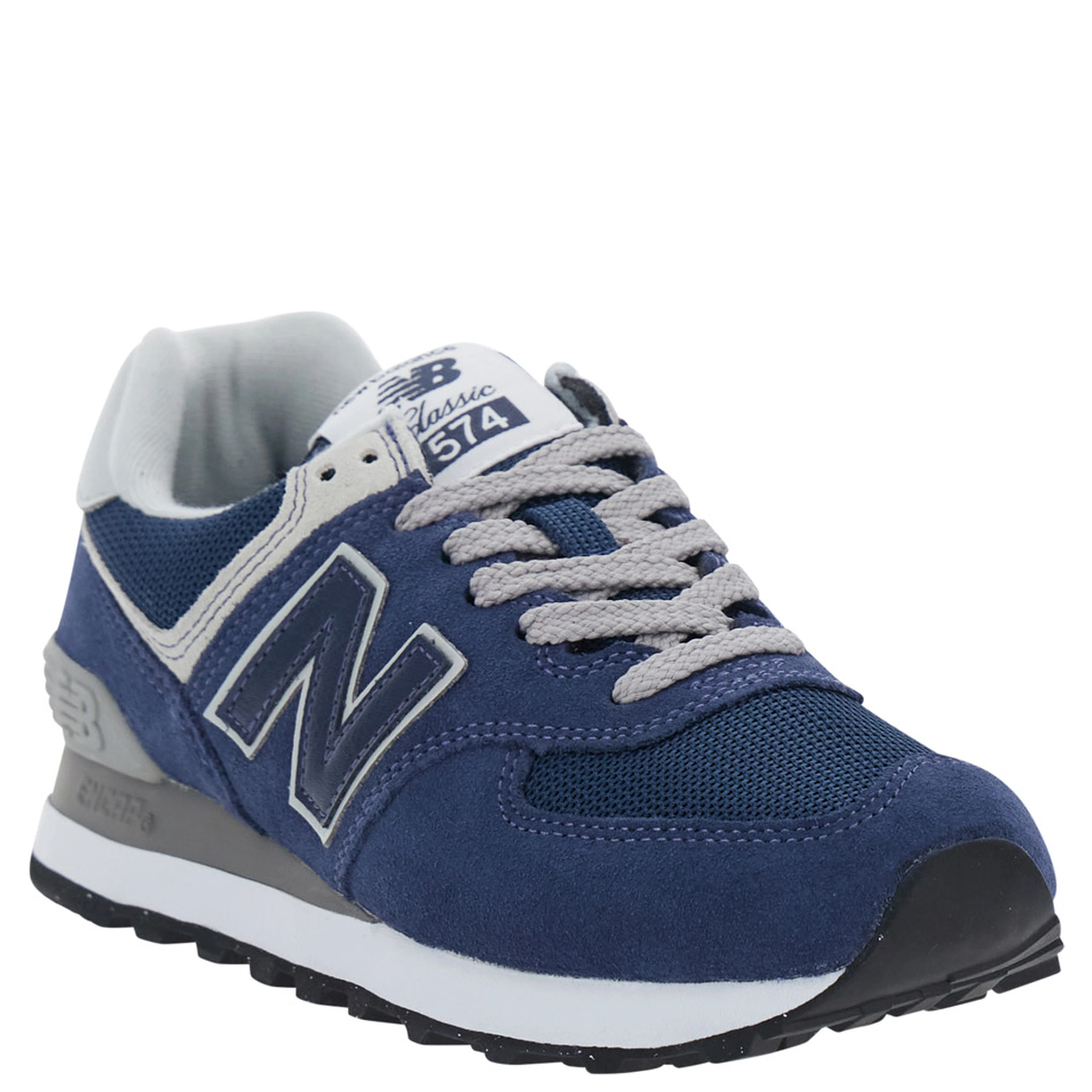 Blue Low Top Sneakers with Logo Patch on the Tongue and Maxi Logo Patch on the Side in Leather and Fabric for Women