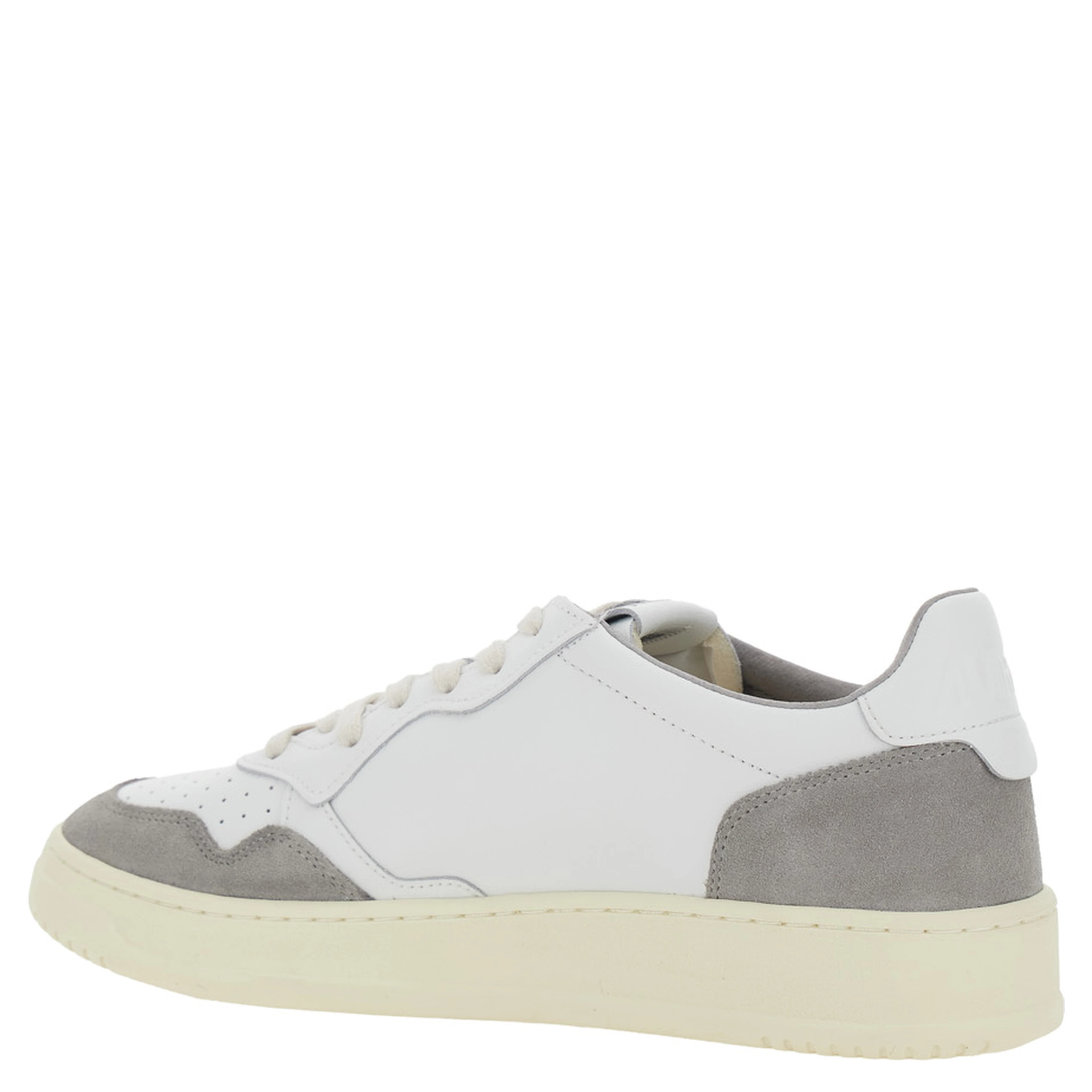 Medalist Grey Sneaker Low Top with Logo Patch on the Tongue and Details in Suede Man