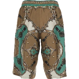 multicolor Bermuda Vanity with all-over print in Silk for men