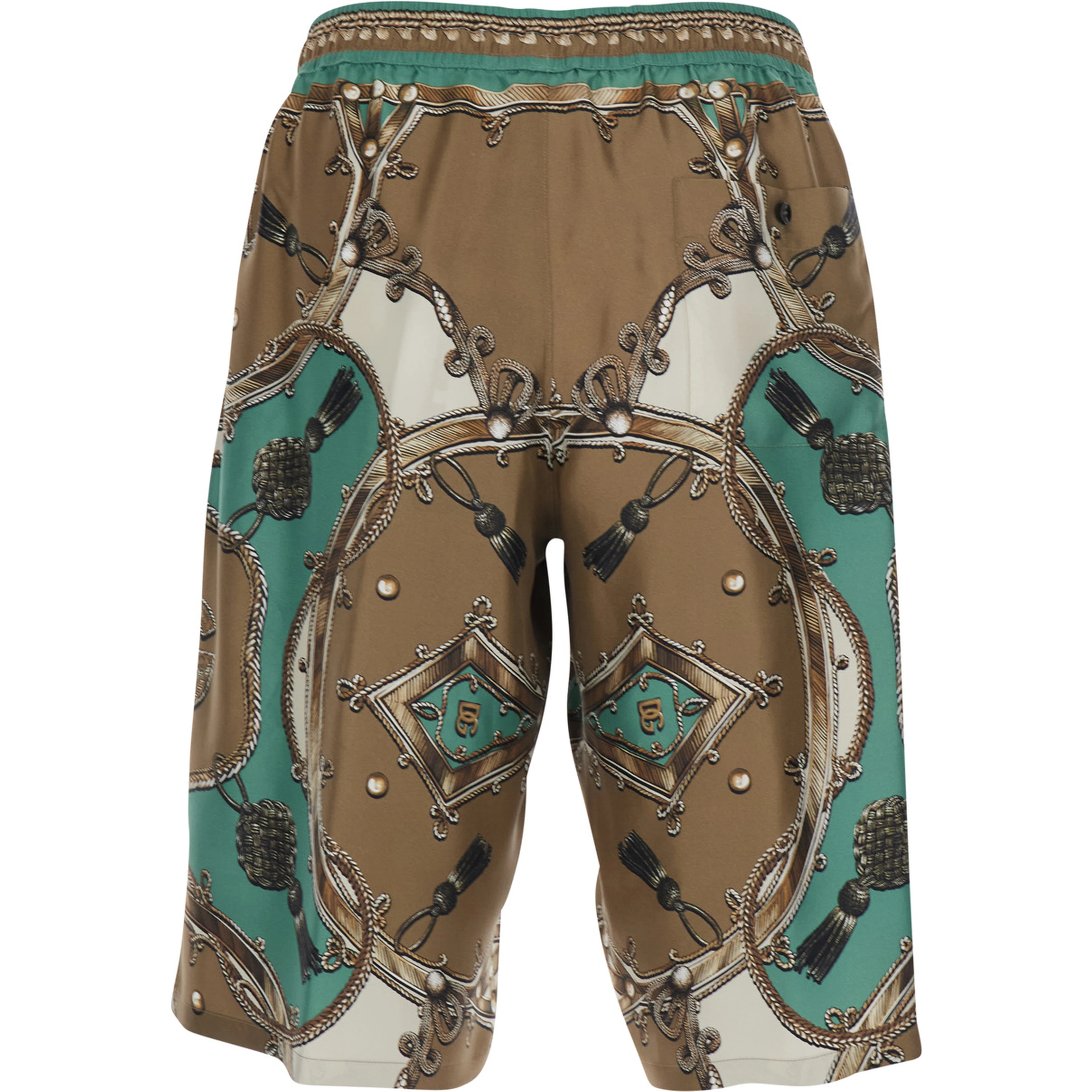 multicolor Bermuda Vanity with all-over print in Silk for men