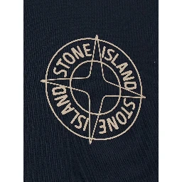 Black Crewneck Sweatshirt with Logo Detail on the Front and Maxi Logo on the Rear in Cotton Man