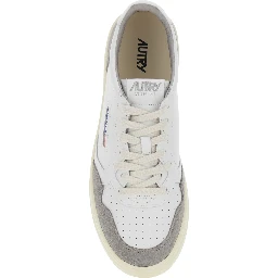 Medalist Grey Sneaker Low Top with Logo Patch on the Tongue and Details in Suede Man