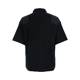 Black T-Shirt TELEMO with Round Neck and Short Sleeves for Men